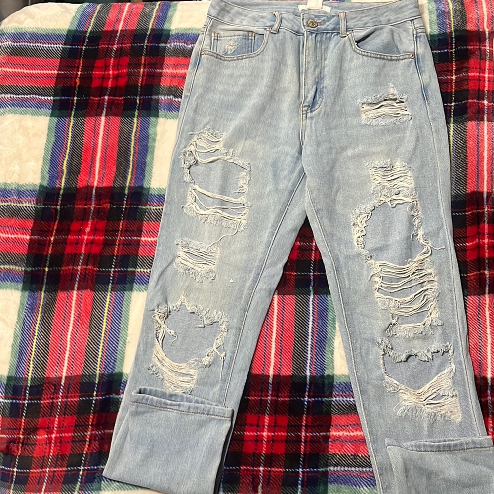 Light wash jeans